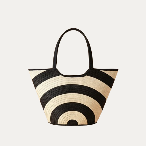 Black & Natural Caña Flecha Tote Bag
